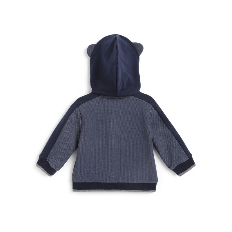Boys Dark Blue Solid Jacket image number 1